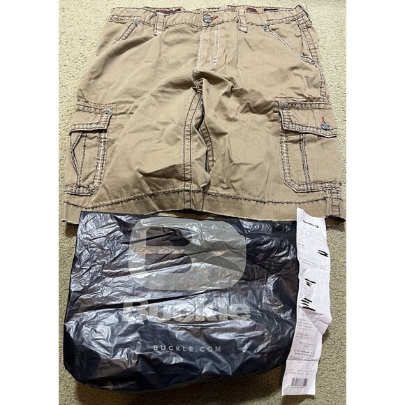 New! Rock Revival Camo Cargo Classic Shorts Size 40 Outseam 23 W/ Receipt! Jeans - Picture 1 of 6